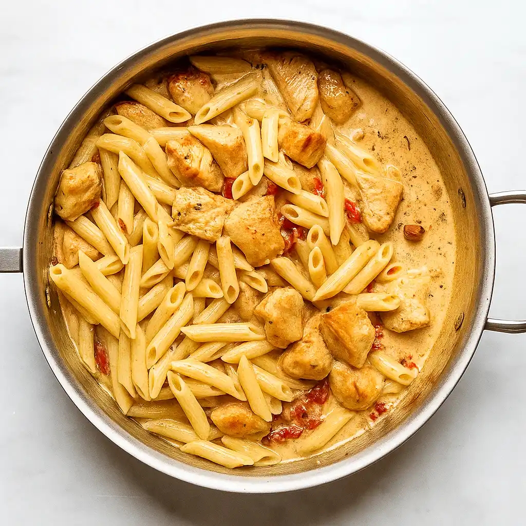 Marry Me Chicken Pasta– A Creamy Recipe That Stole My Heart 14 Served Marry Me Chicken Pasta in elegant bowl