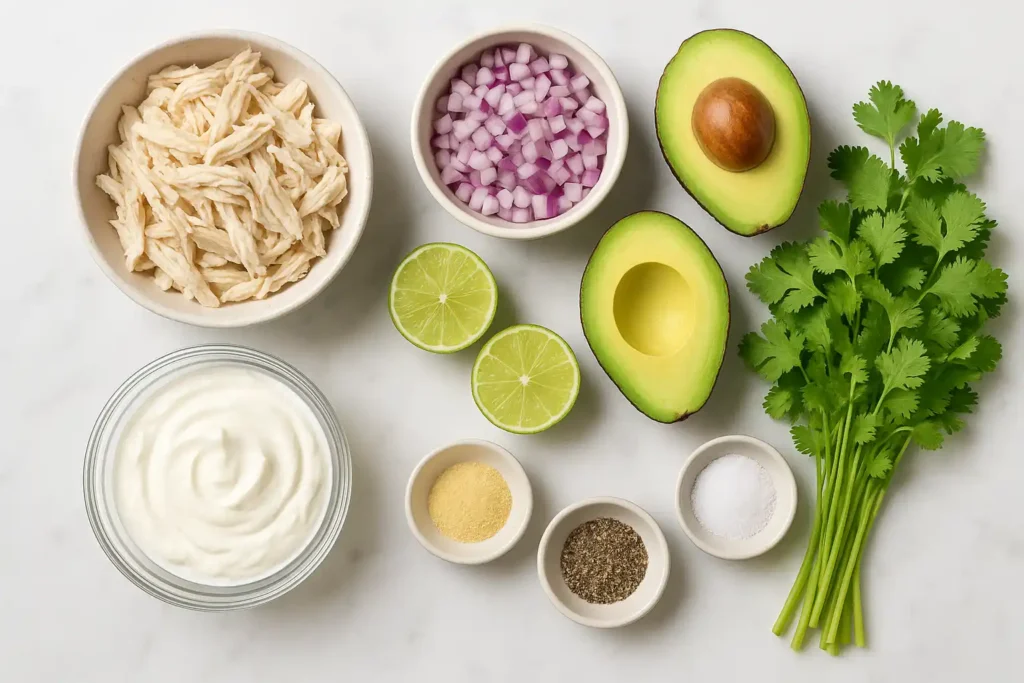High Protein Chicken Avocado Salad – The Ultimate Power Meal Guide 10 chicken avocado salad ingredients