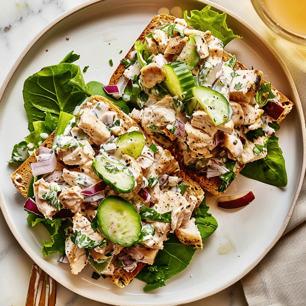 High Protein Chicken Salad Recipe: The Ultimate Healthy and Delicious Boost 7 High protein chicken salad recipe with Greek yogurt and toppings