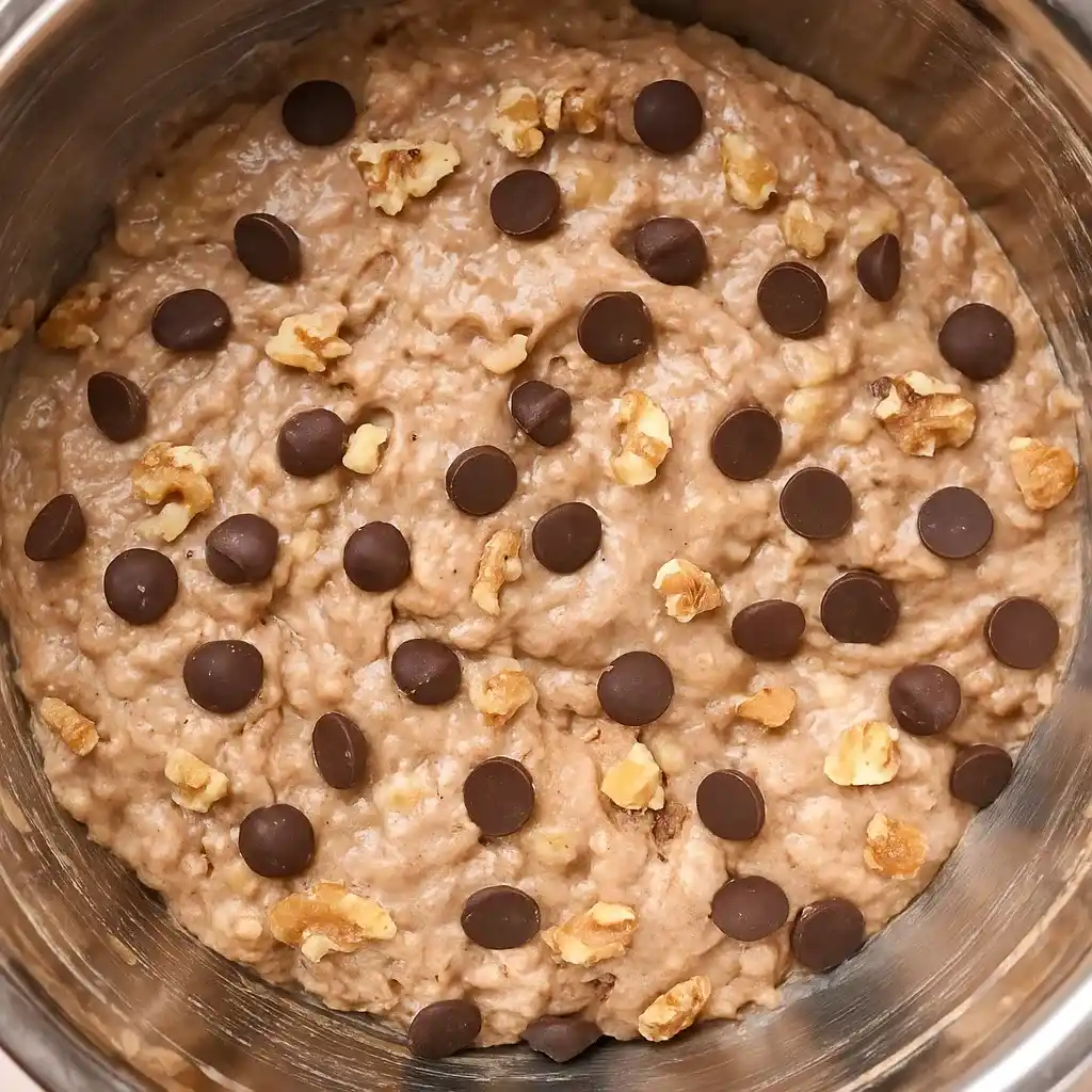Protein Banana Bread – The Delicious, Healthy Upgrade Your Breakfast Needs 13 Whisk in a bowl of smooth banana bread batter.