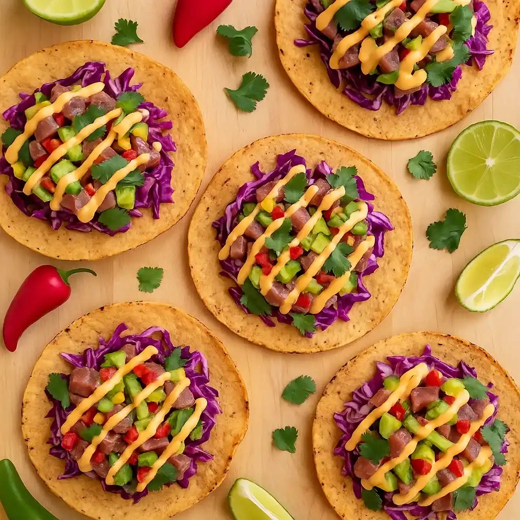 The Best Ahi Tuna Tostada Recipe: Fresh, Bold, and Unforgettable Flavor 8 Ahi tuna tostada recipe with avocado and slaw