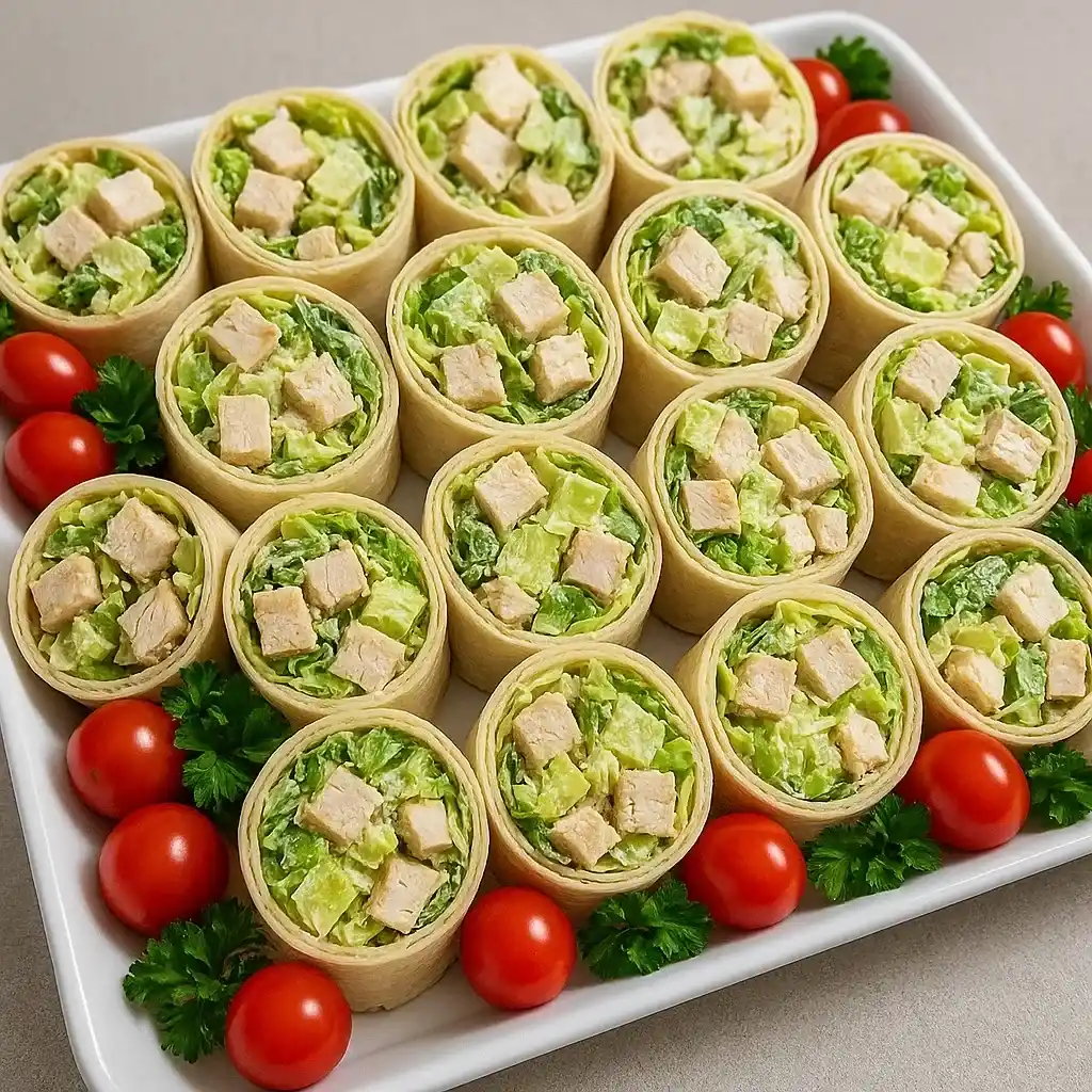 Chopped Chicken Caesar Salad Wrap – A Flavor-Packed Meal You’ll Love 11 Chopped Chicken Caesar Salad Wrap Party Platter