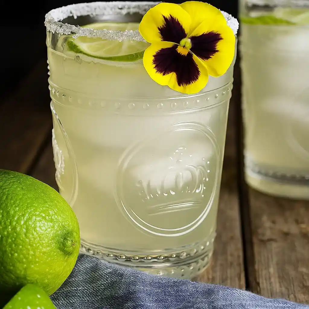 Elderflower Margarita – A Floral Twist to a Timeless Classic 7 Elderflower Margarita cocktail with lime and flowers