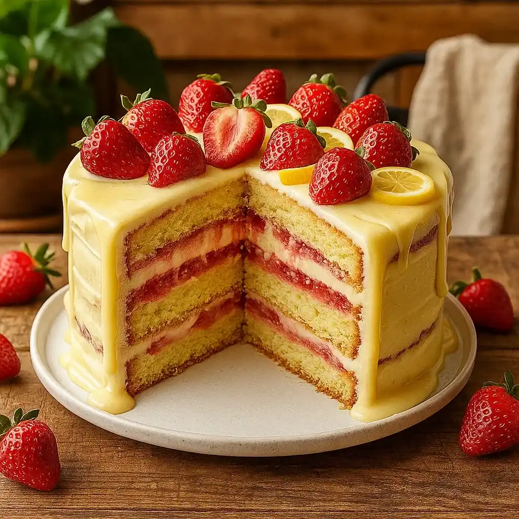 Best Recipe Pioneer Woman's Strawberry Shortcake Cake 14 Pioneer Woman's Strawberry Shortcake Cake with fresh strawberries and cream
