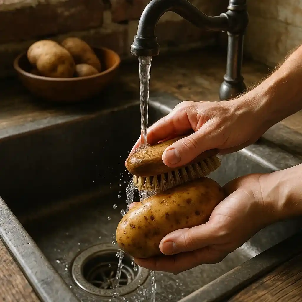 Crunchy Skin Baked Potato: My Simple Secret 15 prepping crunchy baked potatoes