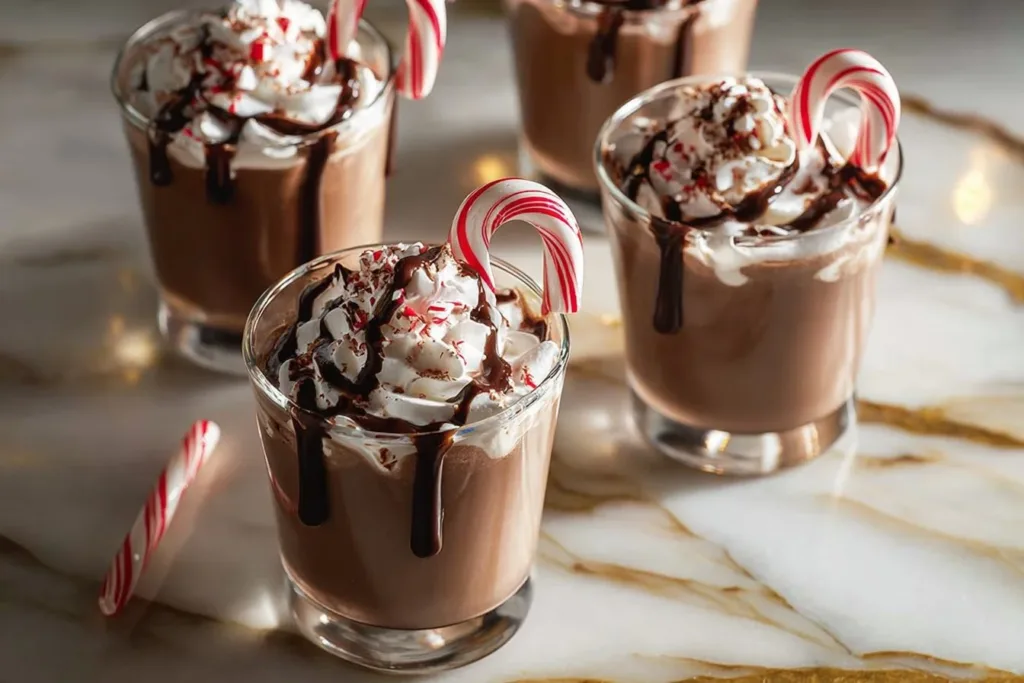 Christmas Baileys Punch 🎄✨ 5 Delicious Christmas Baileys Punch in a festive glass with holiday decorations