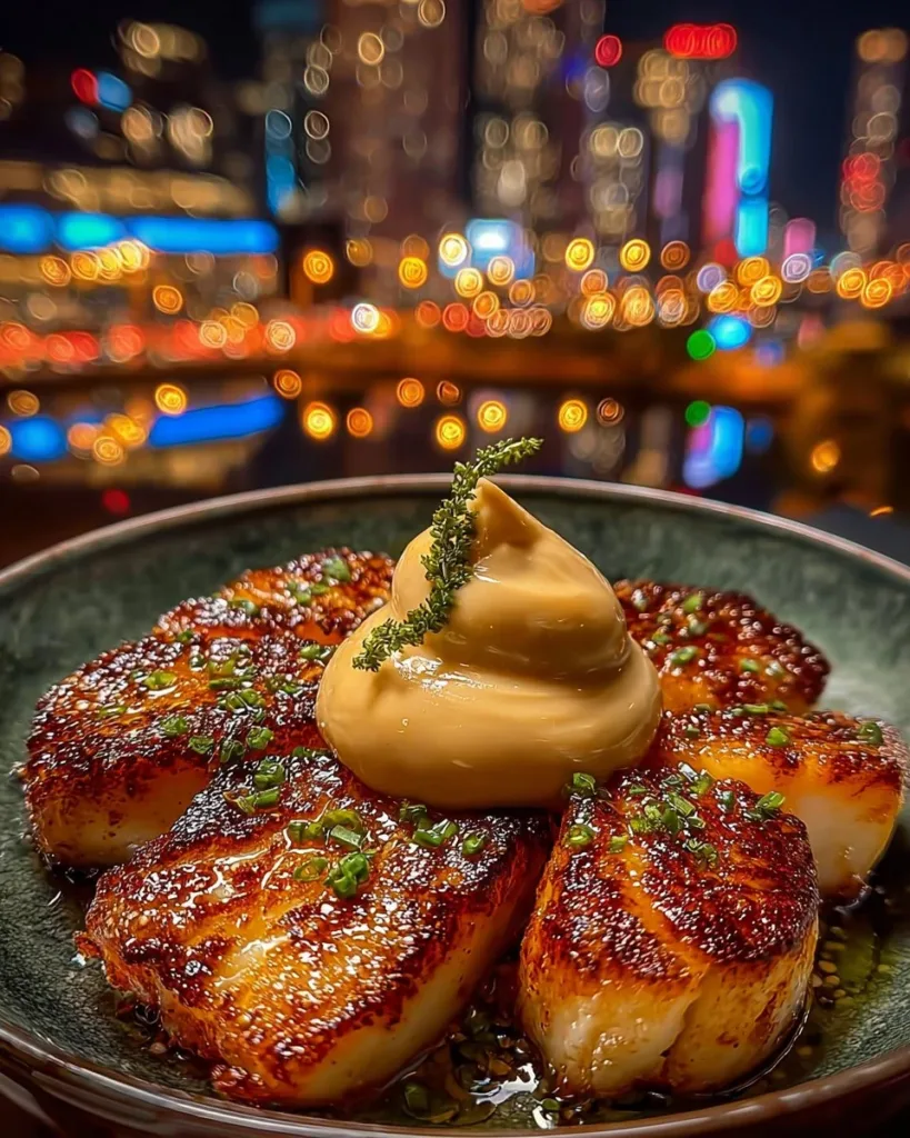 Zesty cod bites served with lemon garlic aioli in a stylish dish.