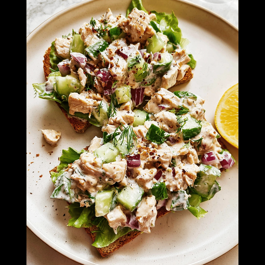 High Protein Chicken Salad Recipe: The Ultimate Healthy and Delicious Boost 10 Printable high protein chicken salad recipe card visual