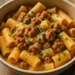 Creamy Italian Sausage Pasta Recipe for the Perfect Family Dinner 8 Creamy Italian Sausage Pasta with sausage and Parmesan