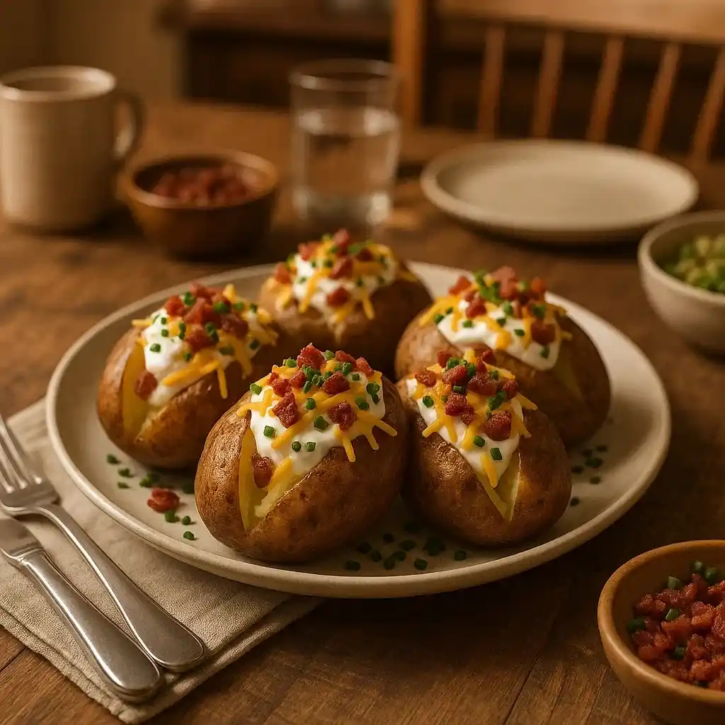 Crunchy Skin Baked Potato: My Simple Secret 17 serving crunchy skin baked potato