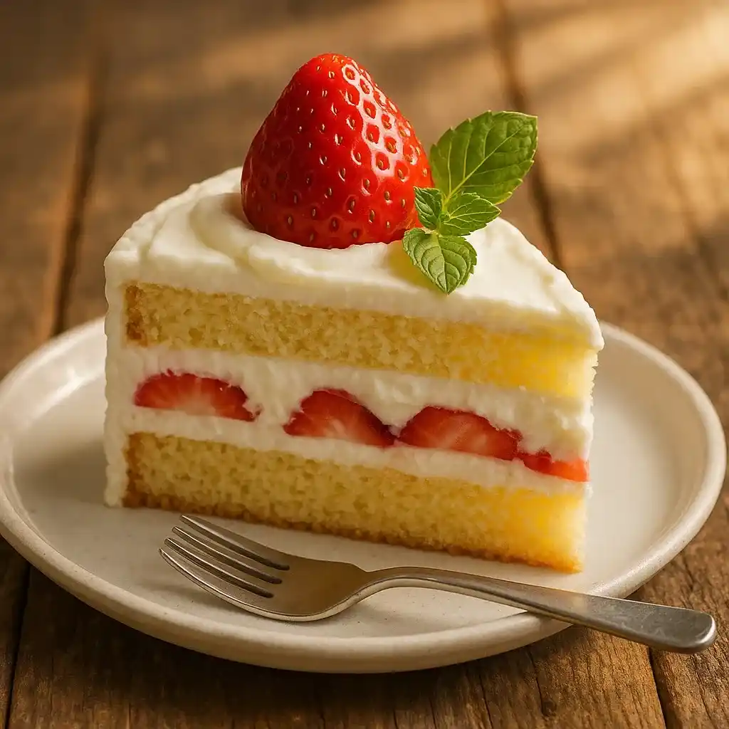 Best Recipe Pioneer Woman's Strawberry Shortcake Cake 19 Slice of Pioneer Woman's Strawberry Shortcake Cake served with mint