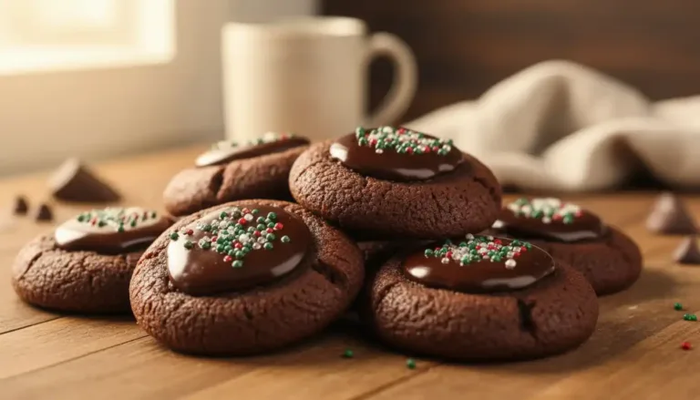 Chocolate Thumbprint Cookies