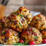Cranberry & Turkey Stuffing Balls