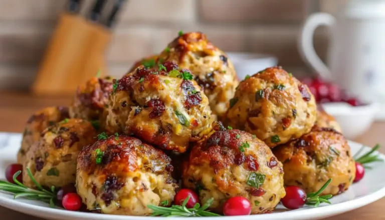 Cranberry & Turkey Stuffing Balls