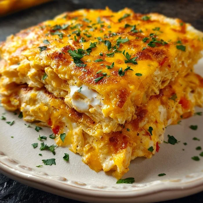Golden-brown baked chicken quesadillas filled with cheese and spices