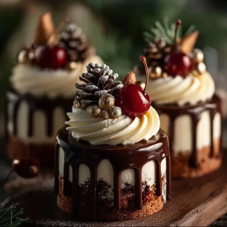 Rich chocolate ganache with toppings for festive desserts