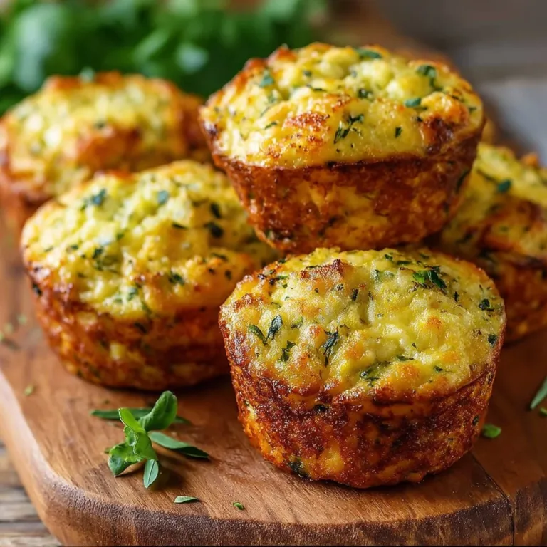 Savory Parmesan Zucchini Potato Muffins recipe with fresh ingredients