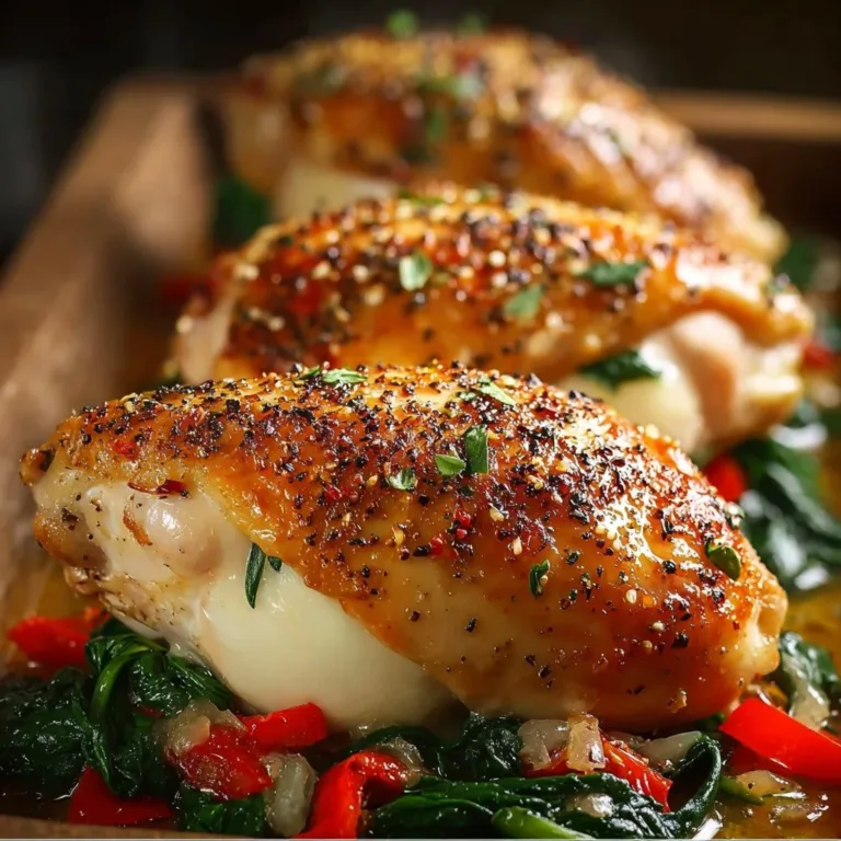 Delicious stuffed chicken recipe with herbs and spices