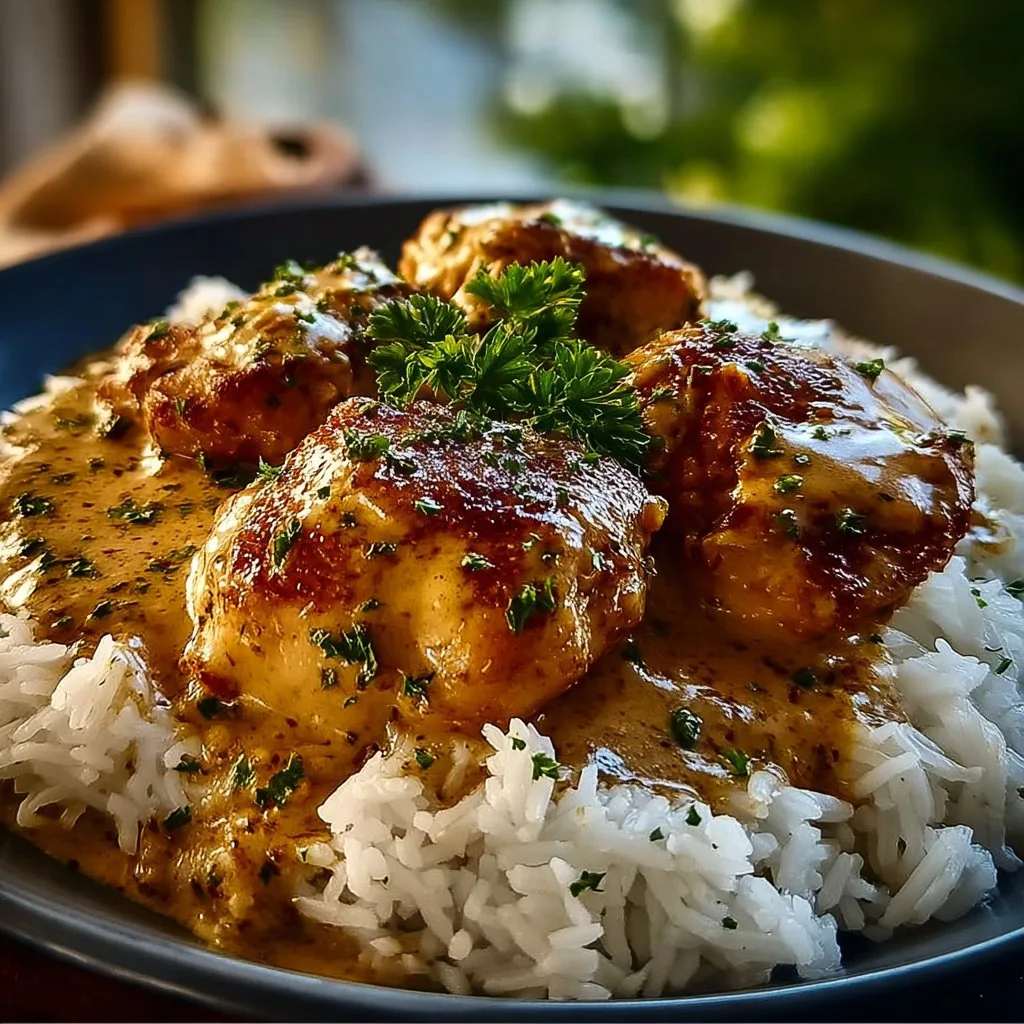 Smothered Chicken and Rice