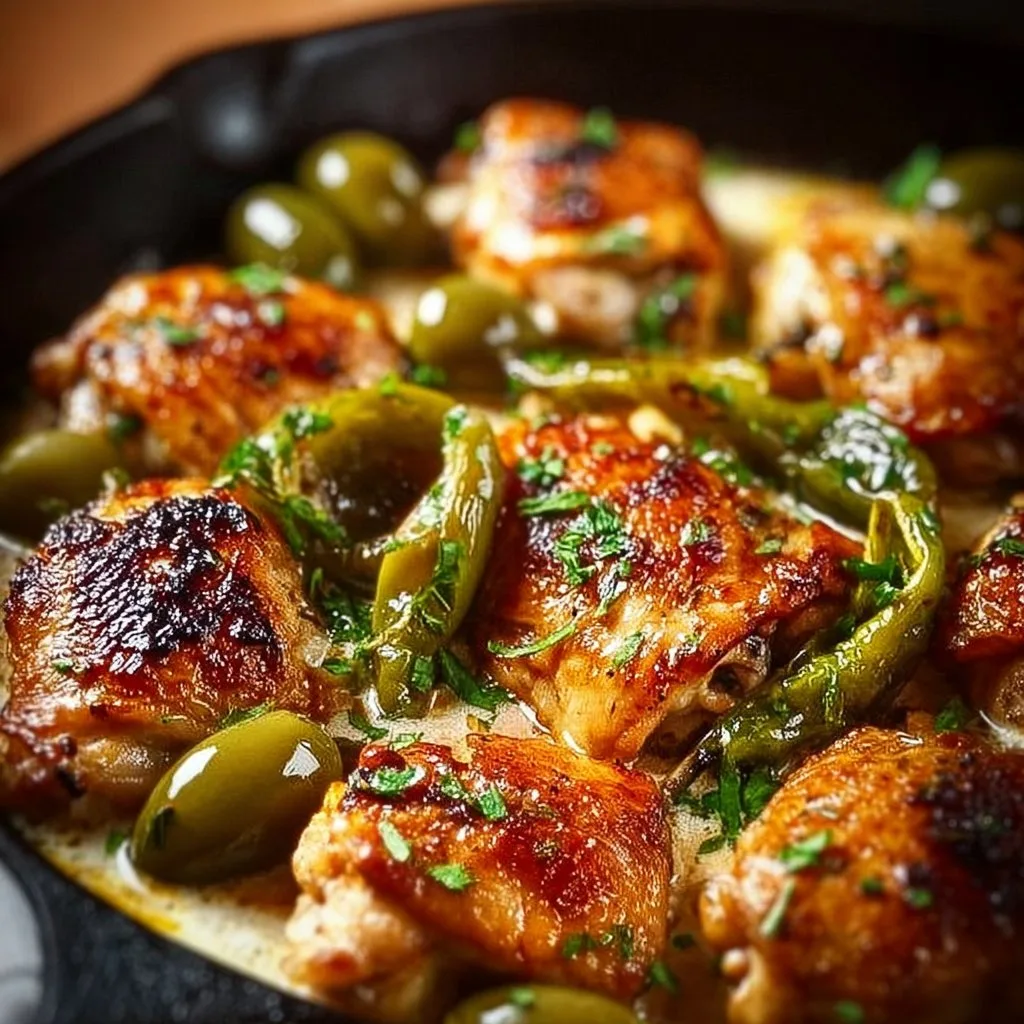 Tasty Pepperoncini Chicken Skillet