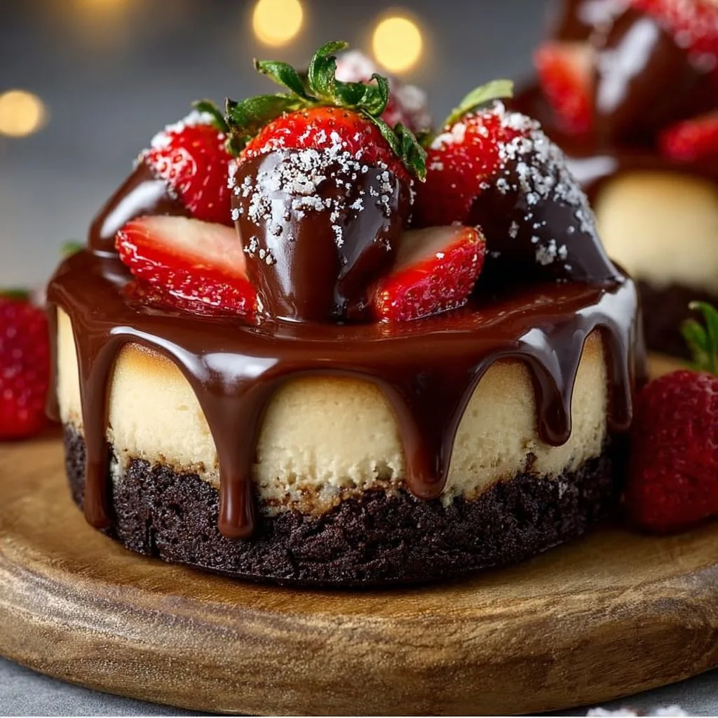 Chocolate-Dipped Strawberry Cheesecake 8 Chocolate-Dipped Strawberry Cheesecake