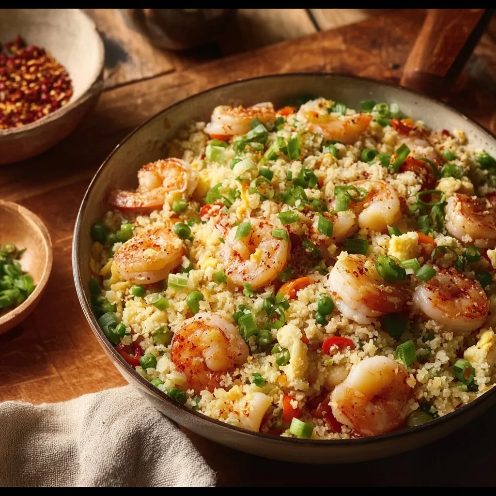 Cauliflower Fried Rice with Shrimp