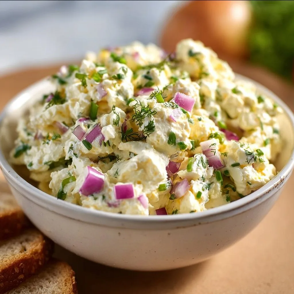 High-Protein Egg Salad with Cottage Cheese