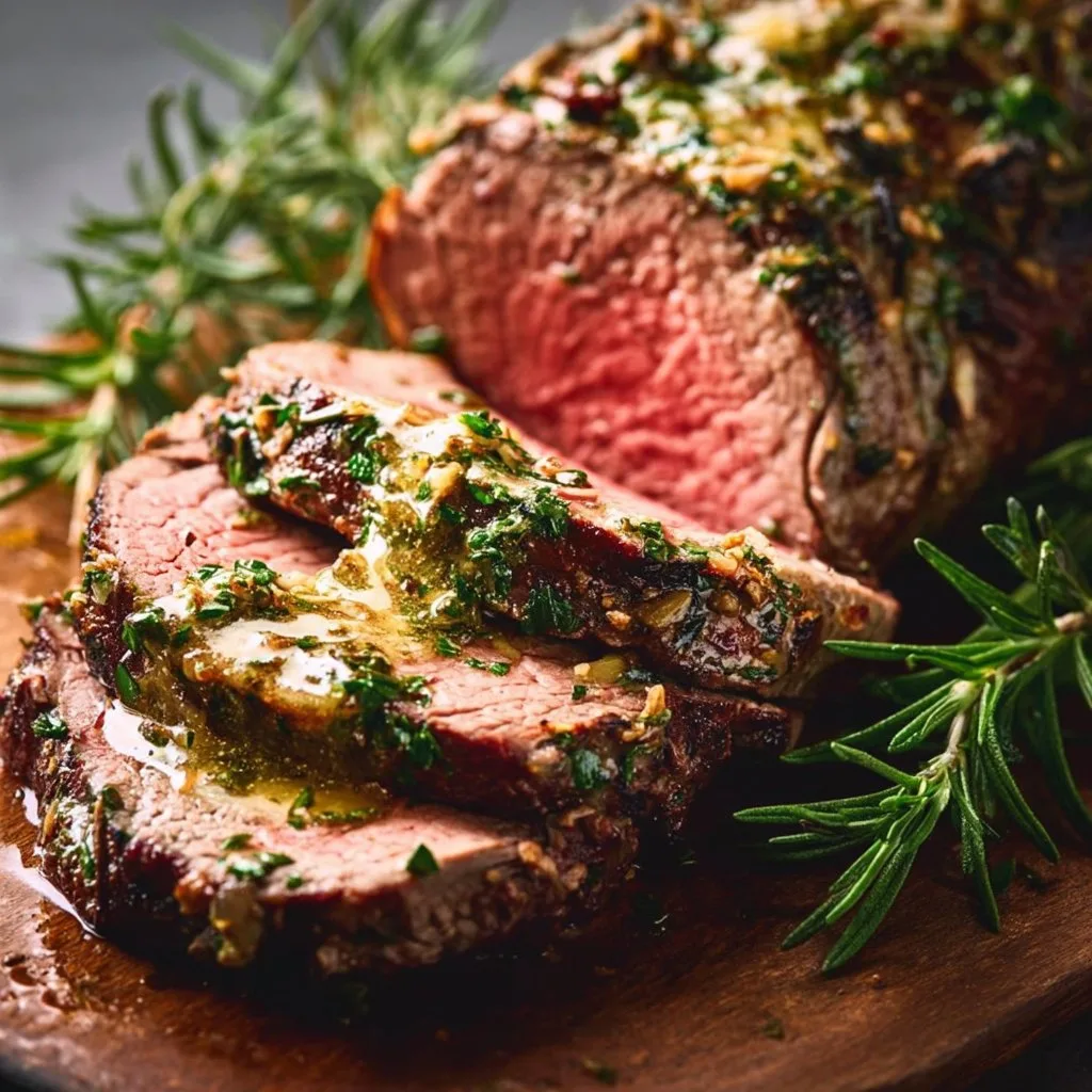 Garlic Herb Butter Beef Tenderloin Roast