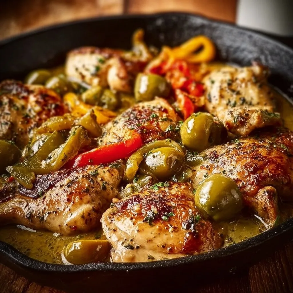 Tasty Pepperoncini Chicken Skillet