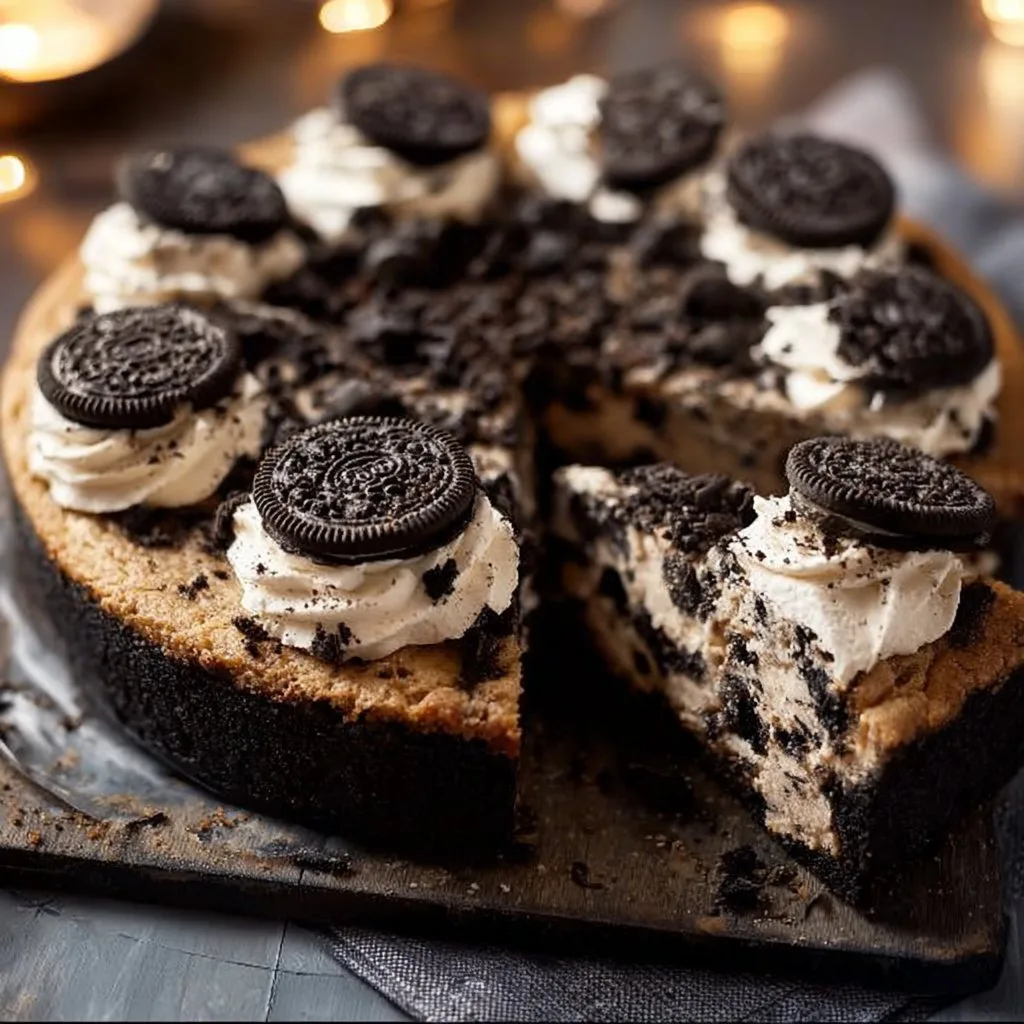 Gooey Oreo Cookie Cake 8 Gooey Oreo Cookie Cake