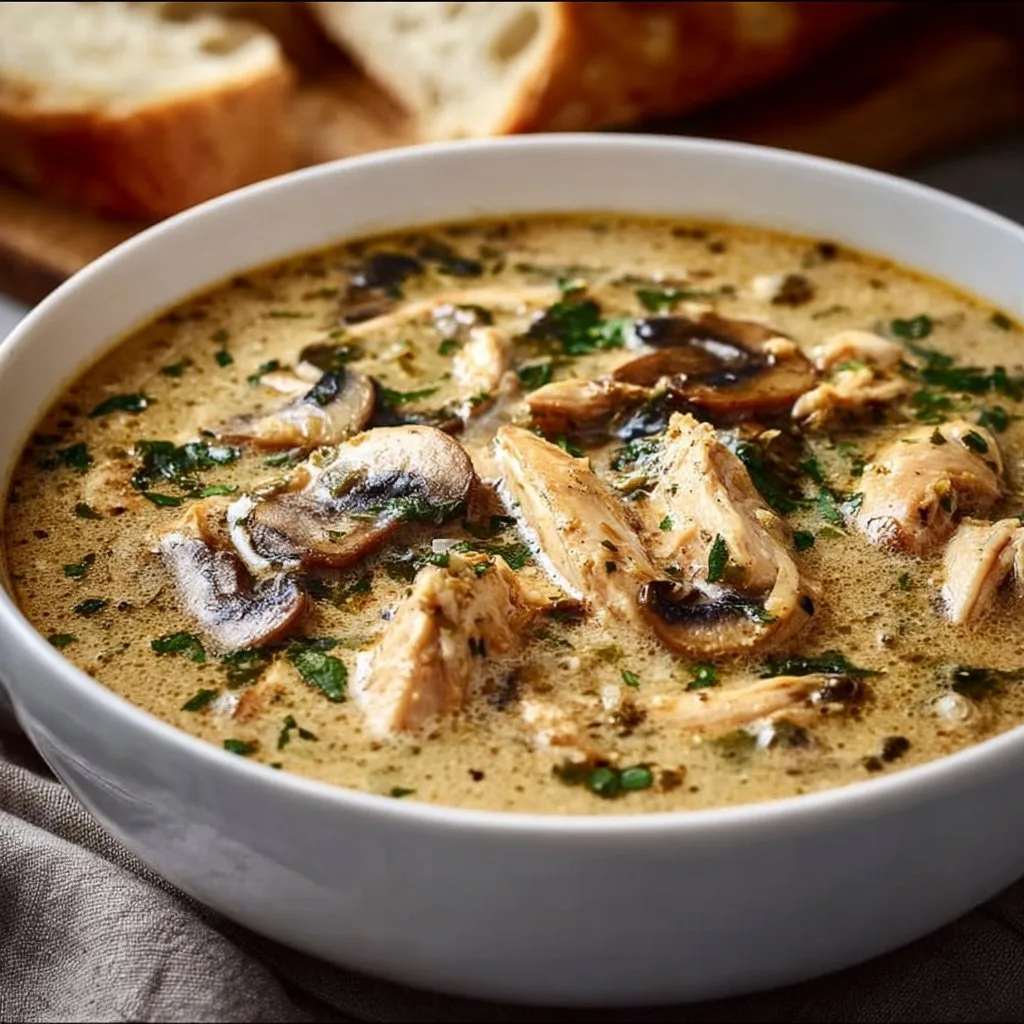 Rotisserie Chicken Mushroom Soup