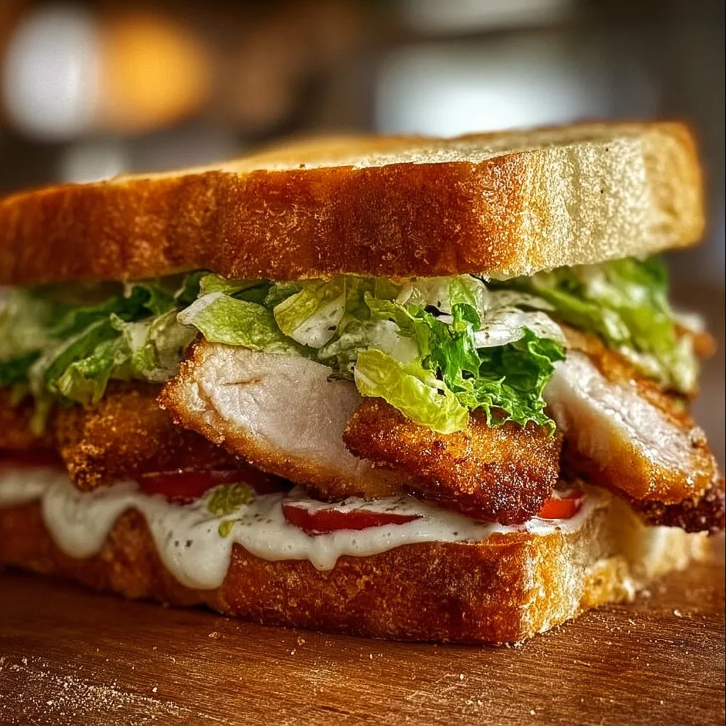 Crispy Chicken Caesar Sandwich 7 Crispy Chicken Caesar Sandwich