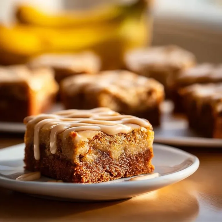 Delicious banana bread brownies with chocolate and banana slices on top.
