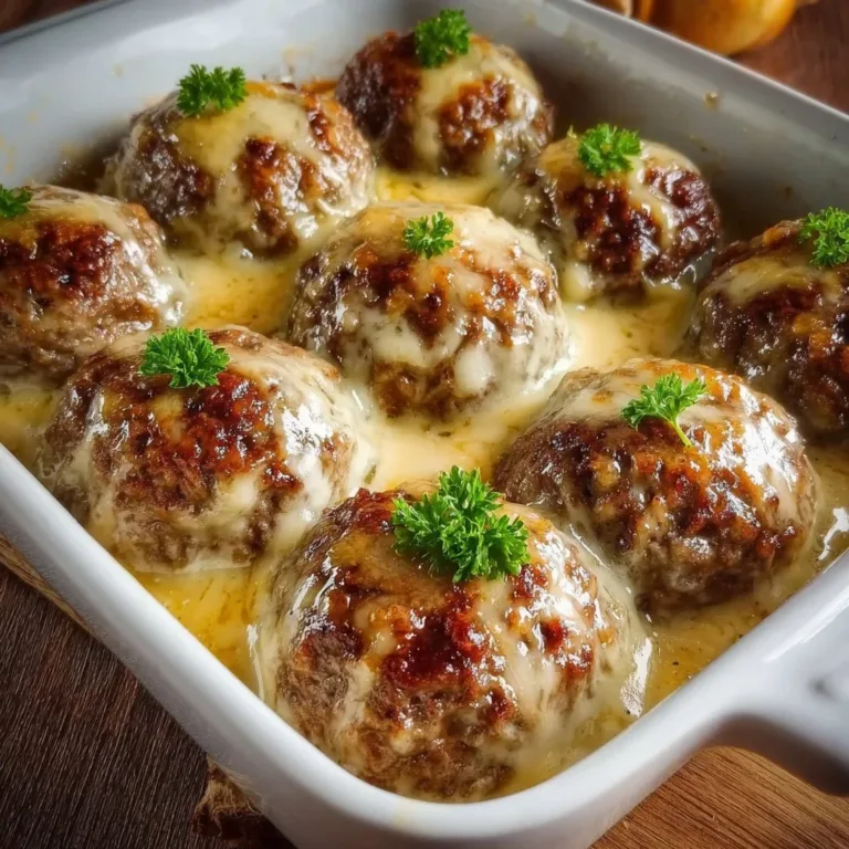 Delicious cheesy beef patties served on a plate with toppings