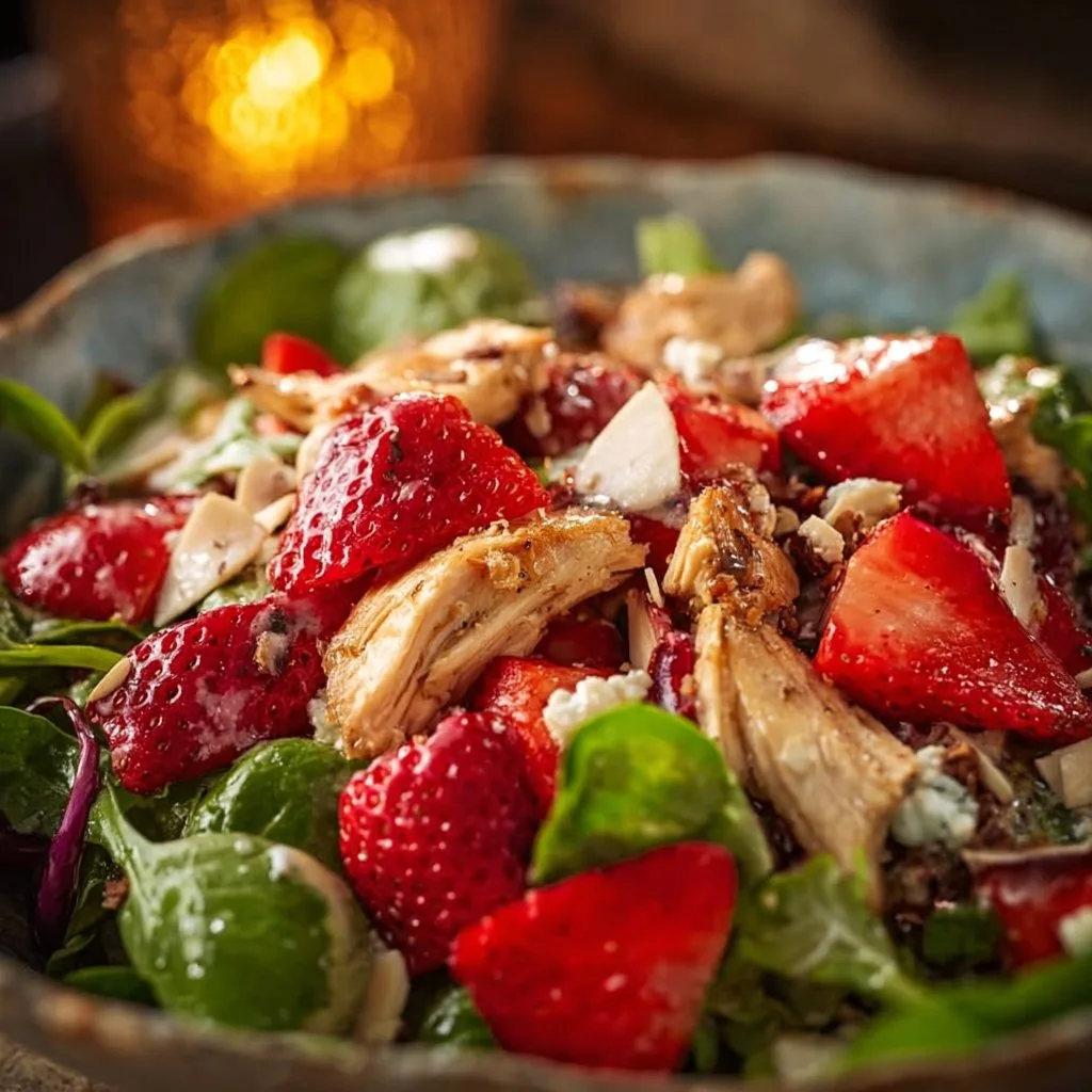 Rotisserie Chicken Strawberry Salad
