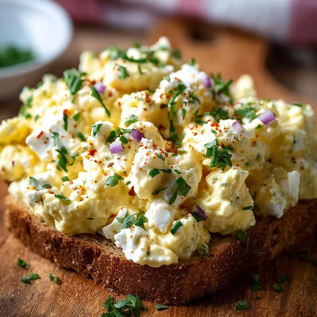 High-Protein Egg Salad with Cottage Cheese