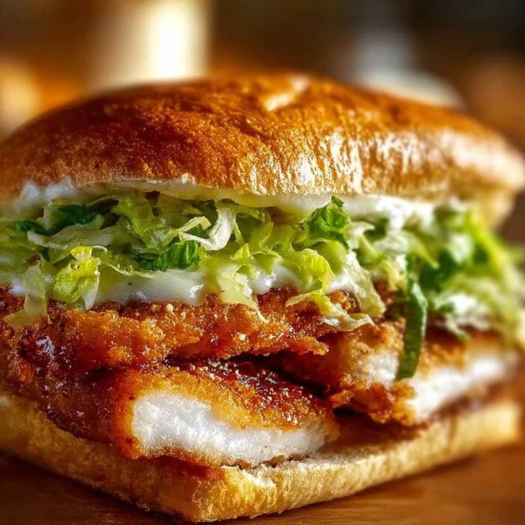 Crispy Chicken Caesar Sandwich 6 Crispy Chicken Caesar Sandwich