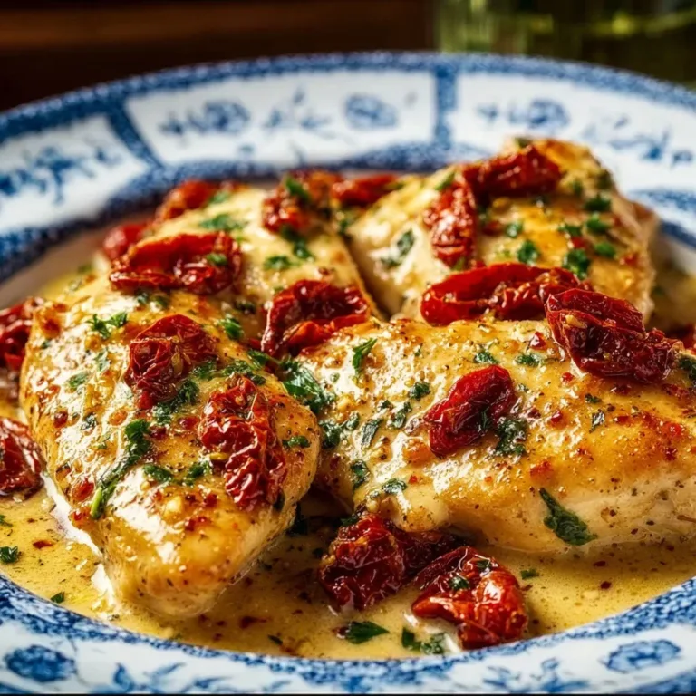 Delicious Marry Me Chicken served with pasta and vegetables.