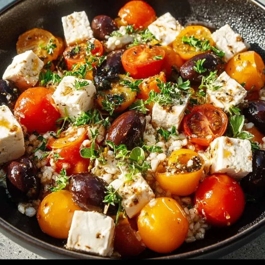 Mediterranean Keto Ground Chicken Skillet with Olives and Feta 7 Mediterranean Keto skillet with ground chicken, olives, and feta cheese