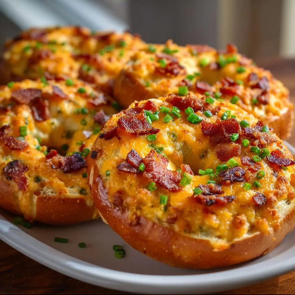 Bacon Cheddar Bagels