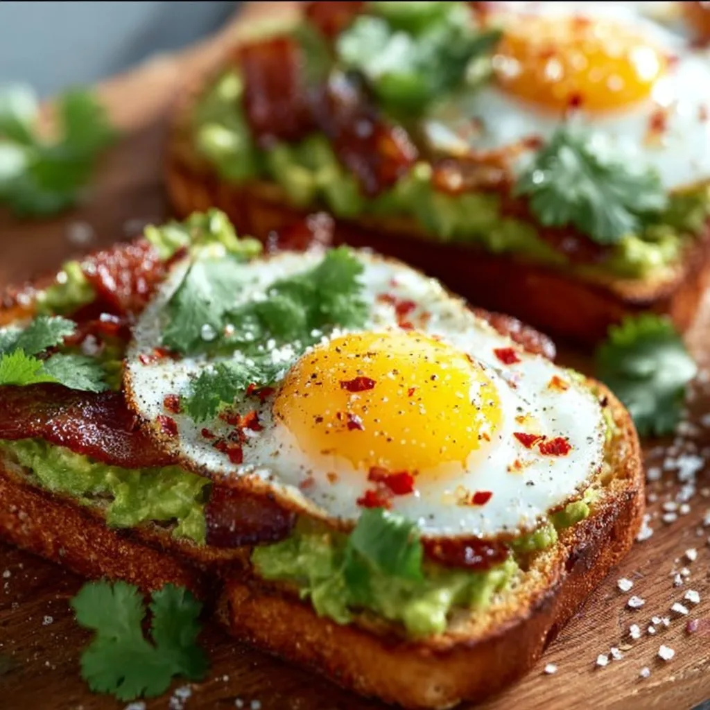 Avocado Bacon and Egg Toasts 7 Avocado Bacon and Egg Toasts