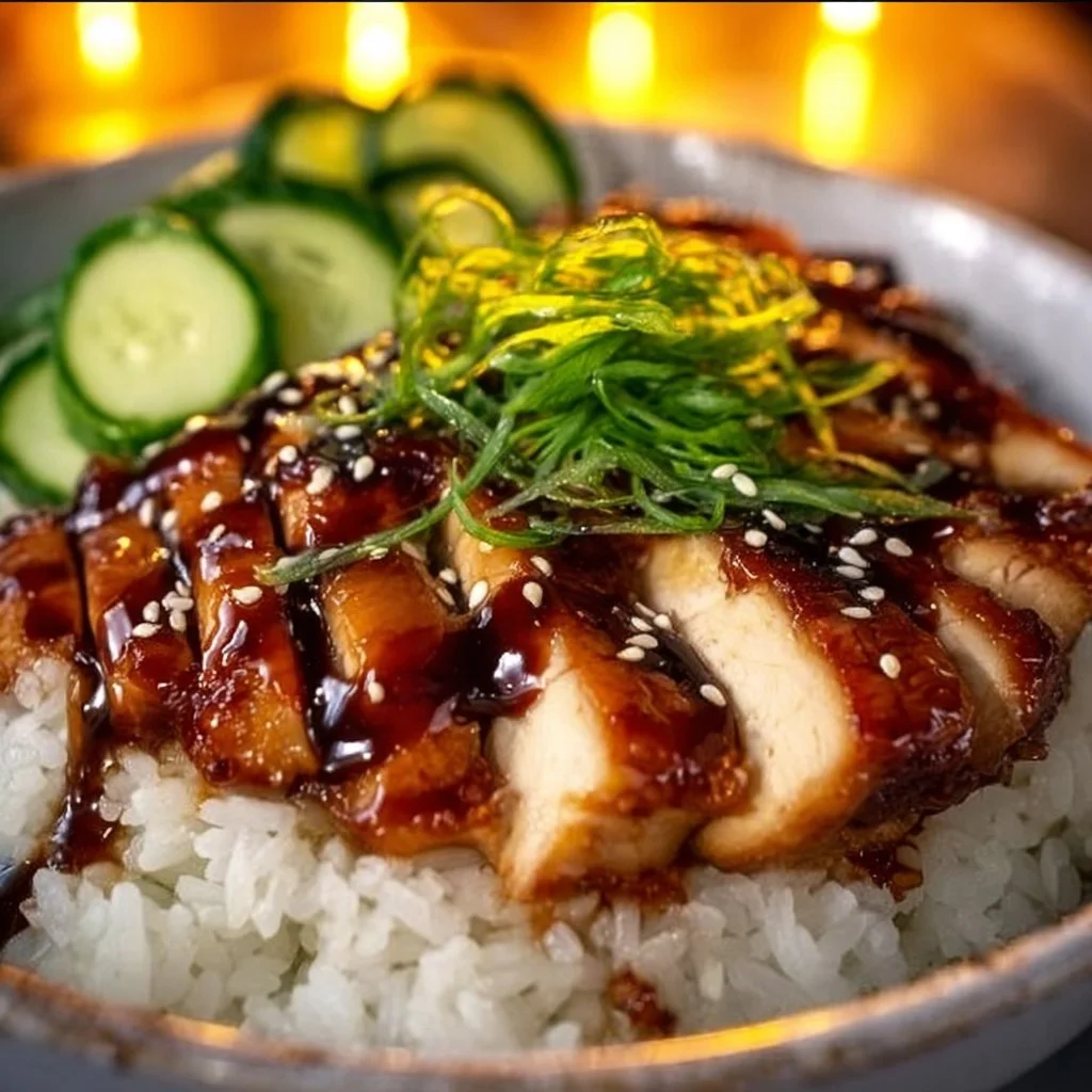 Teriyaki Chicken 6 Delicious teriyaki chicken served with steamed vegetables and rice.