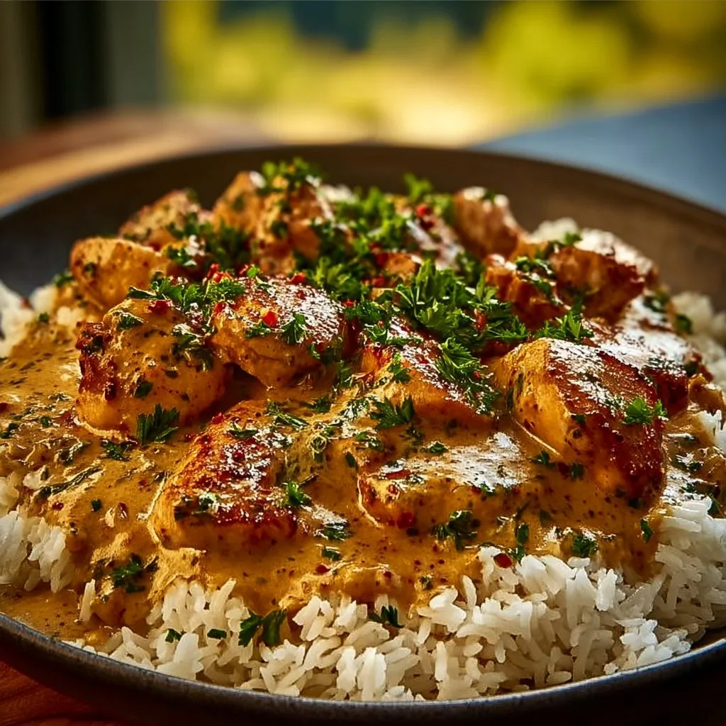 Smothered Chicken and Rice