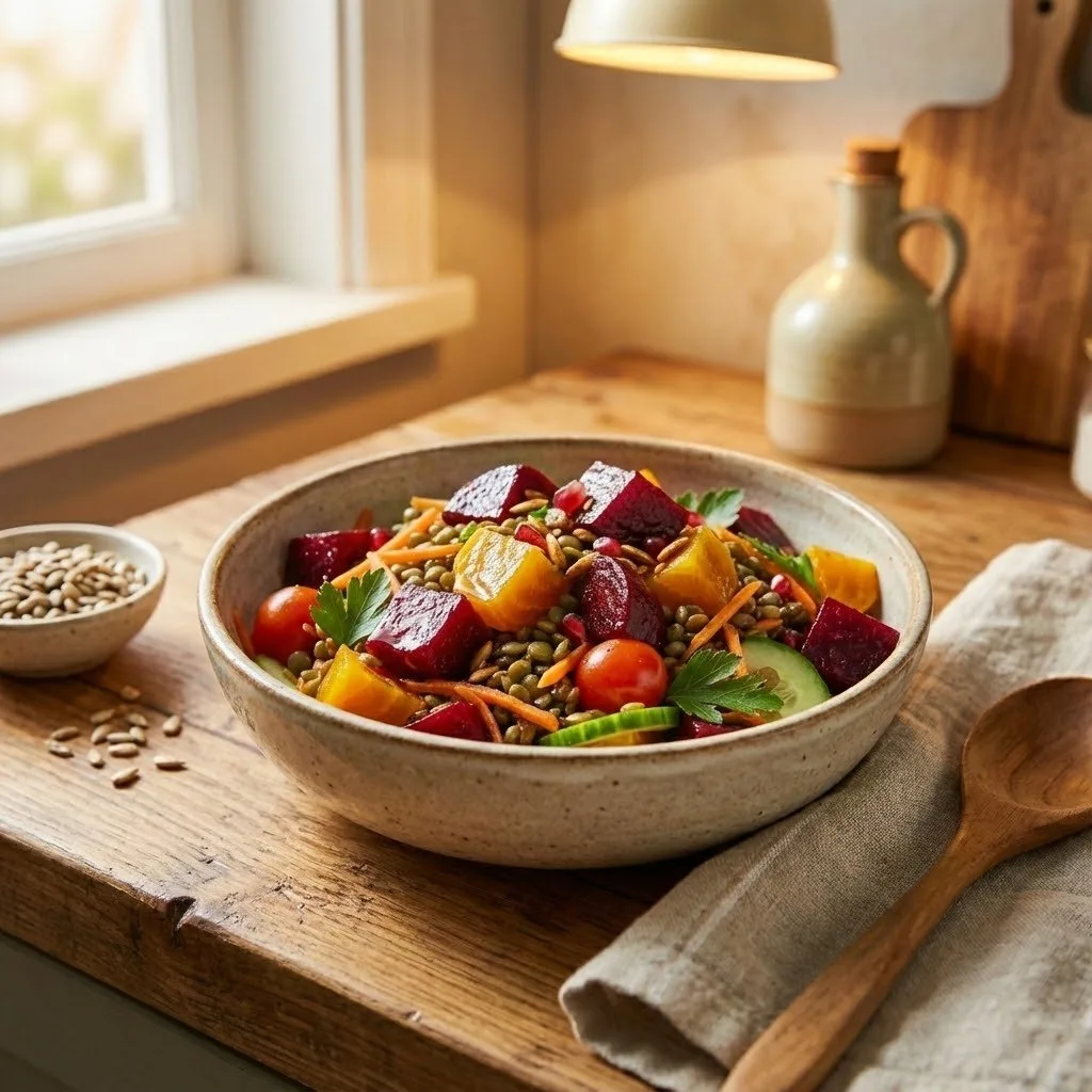 Beetroot Lentil Salad