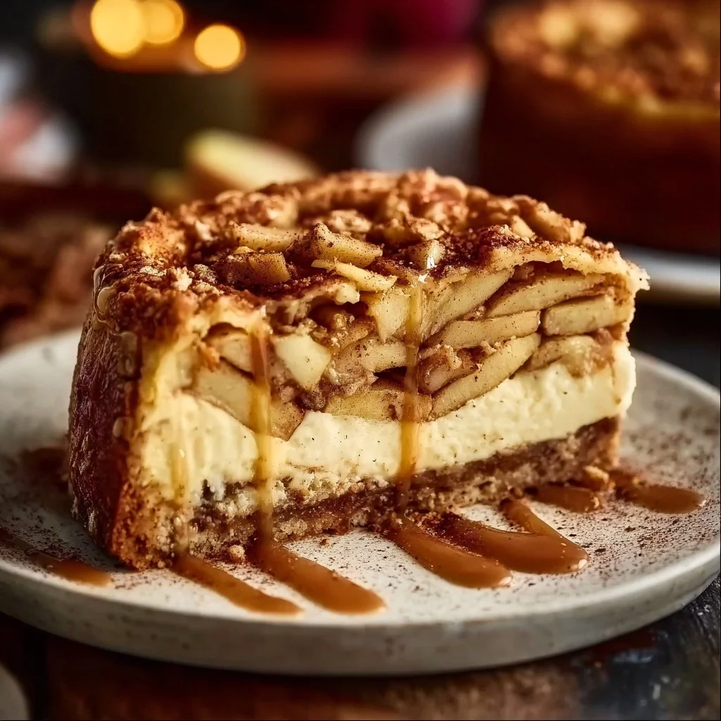 Apple Pie Stuffed Cheesecake 8 Apple Pie Stuffed Cheesecake