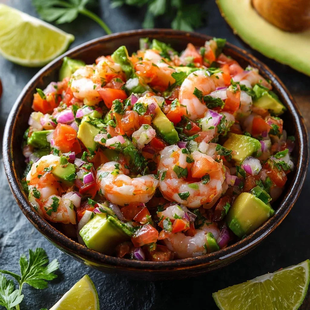 Avocado Salsa Shrimp Salad