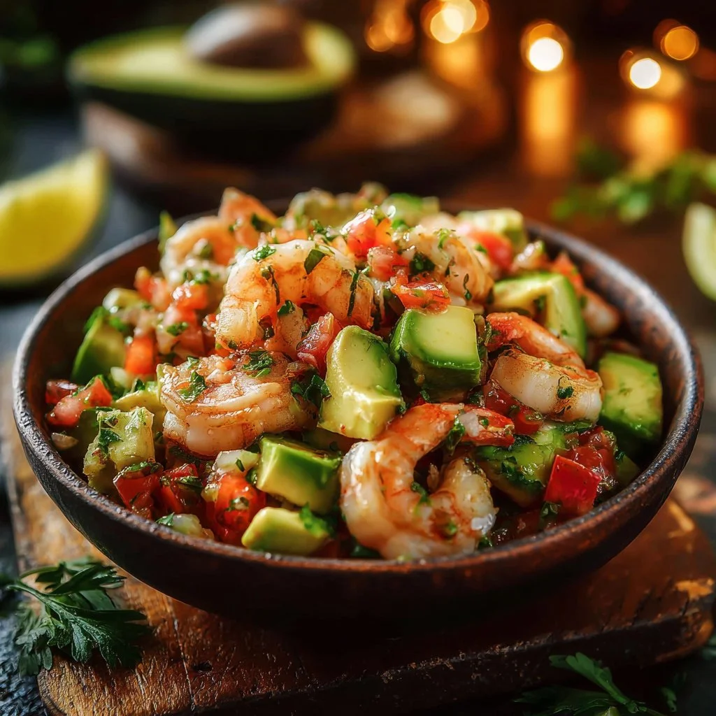 Avocado Salsa Shrimp Salad