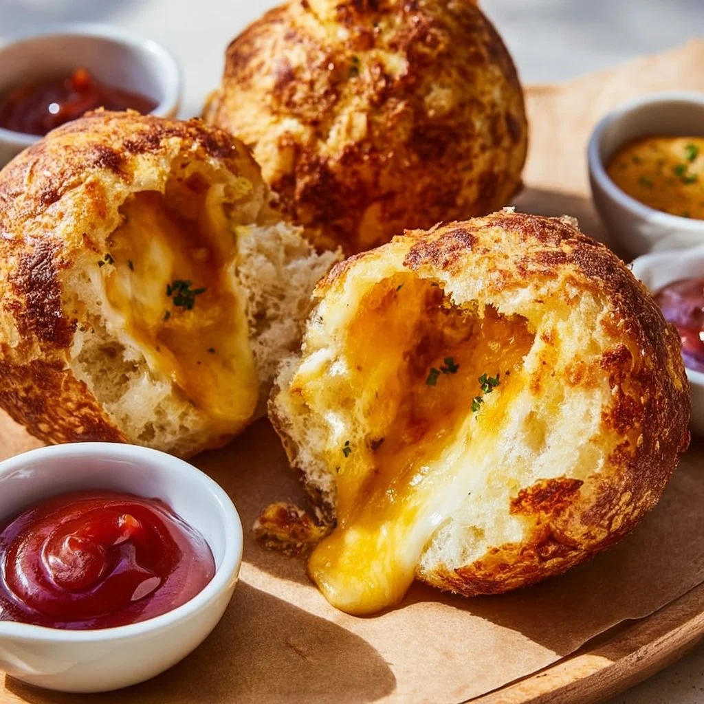 Cheesy Breakfast Bombs