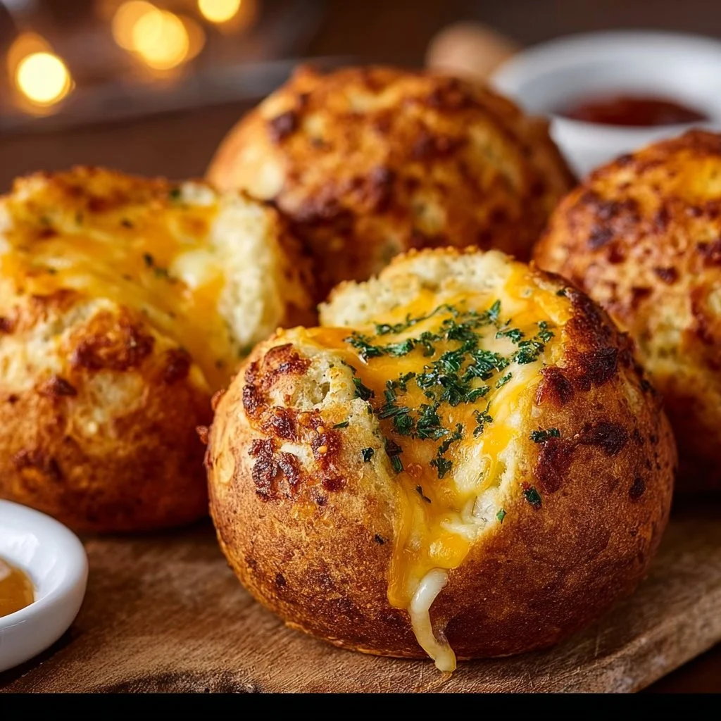 Cheesy Breakfast Bombs