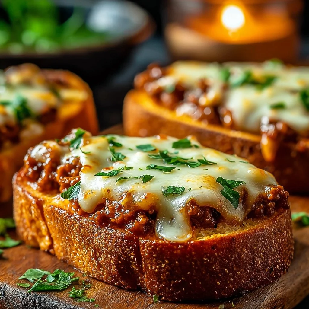 Cheesy Sloppy Joe Toast 8 Cheesy Sloppy Joe Toast